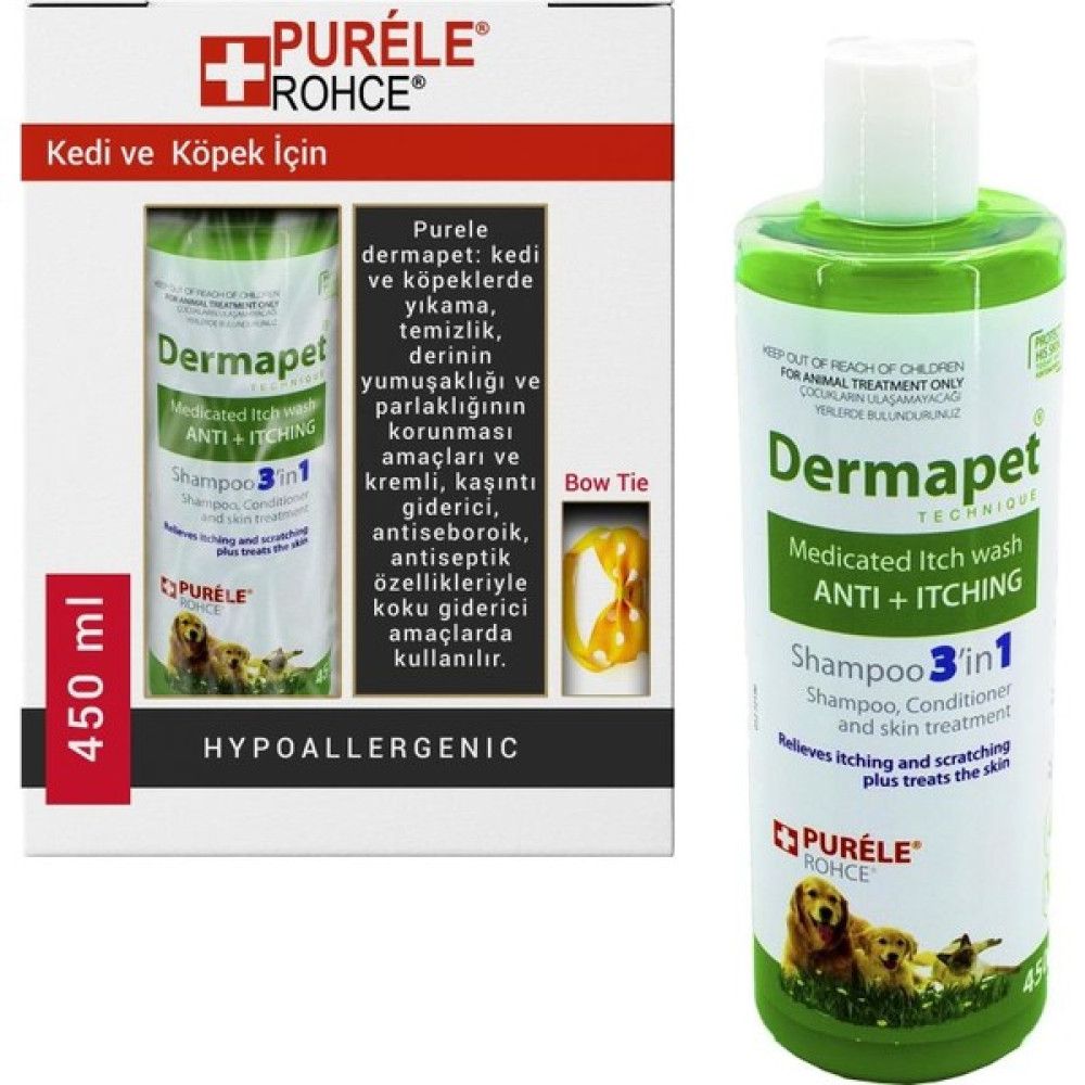 Purele Dermapet Kremli Dermatolojik Kedi ve Köpek Şampuanı 450 ml Evcil Hayvan Ürünleri Fiyatı