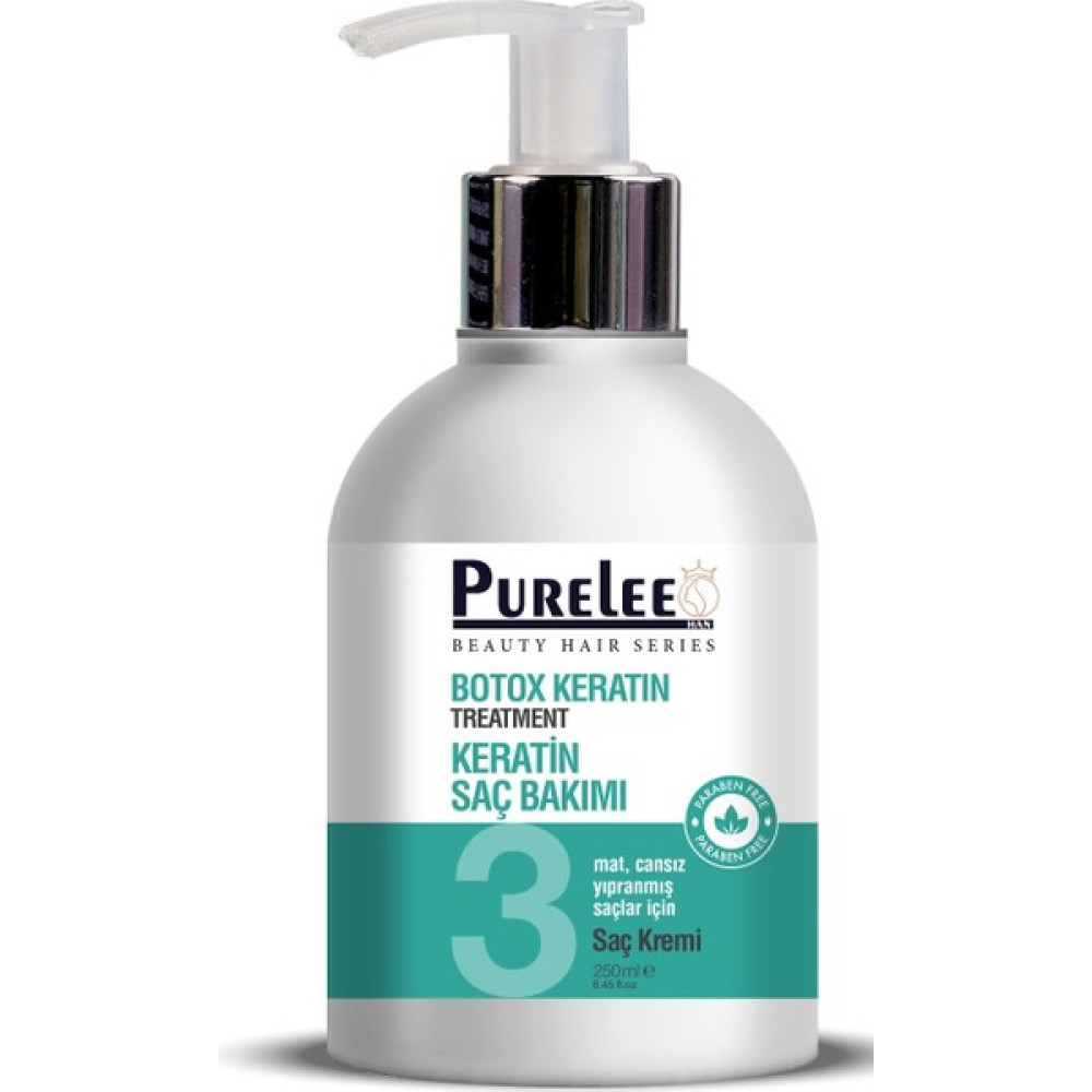 Purelee Keratin Onarıcı Yıpranmış Kuru Saç Botoksu Hair Botox 250ML Saç Bakım Maskeleri & Serumlar & Spreyler Fiyatı