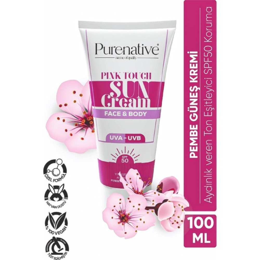 Purenative 100 Ml Ton Eşitleyici Pembe Güneş Kremi Bronzlaştırıcılar Fiyatı