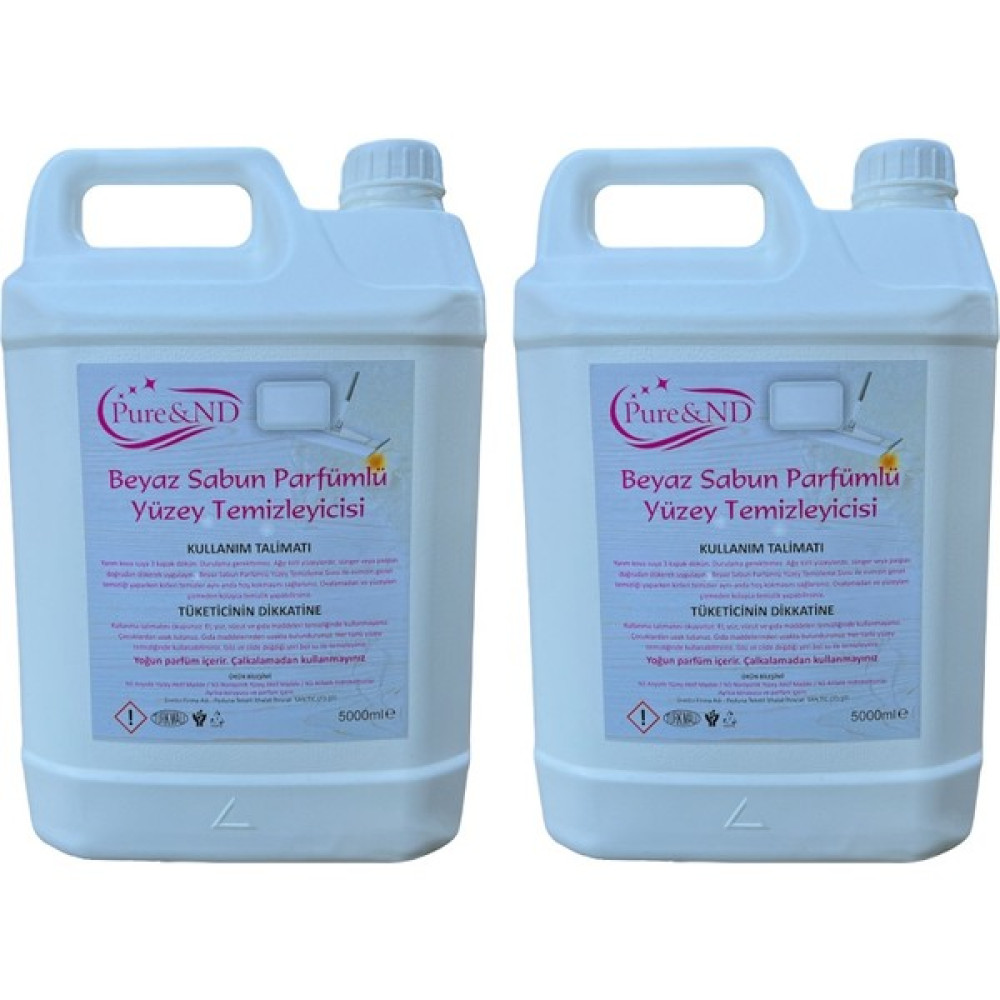Pure&nd 2'li Beyaz Sabun Kokulu Yüzey Temizleyici 5000 ml Parlatıcı ve Temizleyiciler Fiyatı
