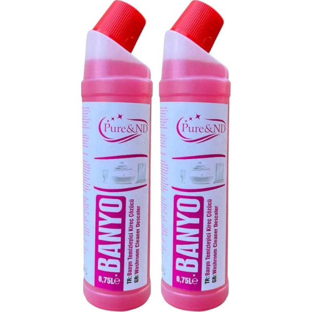 Pure&ND Banyo Temizleyici ve Kireç Çözücü 2 Adet - 750 ml Temizlik Malzemeleri Fiyatı
