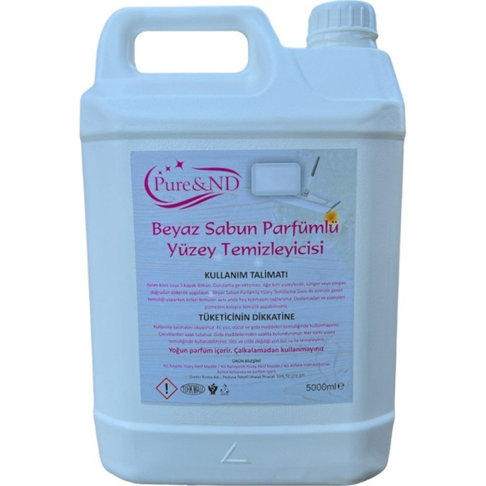 Pure&nd Beyaz Sabun Kokulu Yüzey Temizleyici 5000ML Parlatıcı ve Temizleyiciler Fiyatı