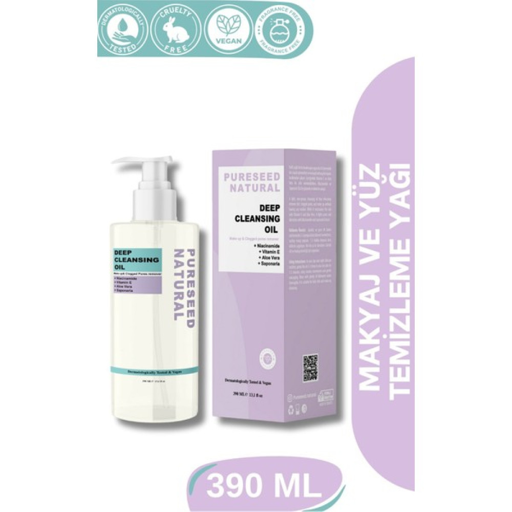 Pureseed Natural Derinlemesine Temizlik Yağı - Parfümsüz - 390 ml Makyaj Temizleyicileri Fiyatı