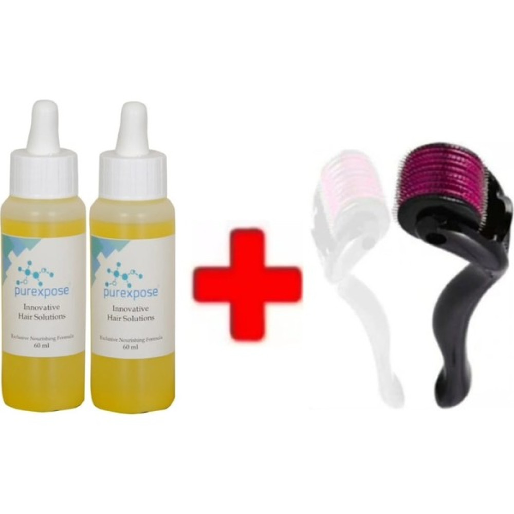 Purexpose BAY/BAYAN Saç Çıkarıcı Sarı Serum 2 Adet + Dermaroller - Açık Mavi Saç Bakım Maskeleri & Serumlar & Spreyler Fiyatı