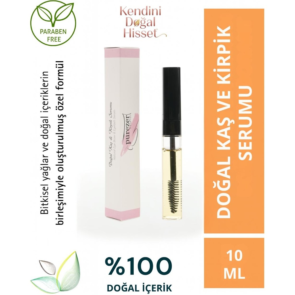 Purezer Natural Doğal Kaş & Kirpik Serumu 10 ml Cilt ve Yüz Bakımı Fiyatı