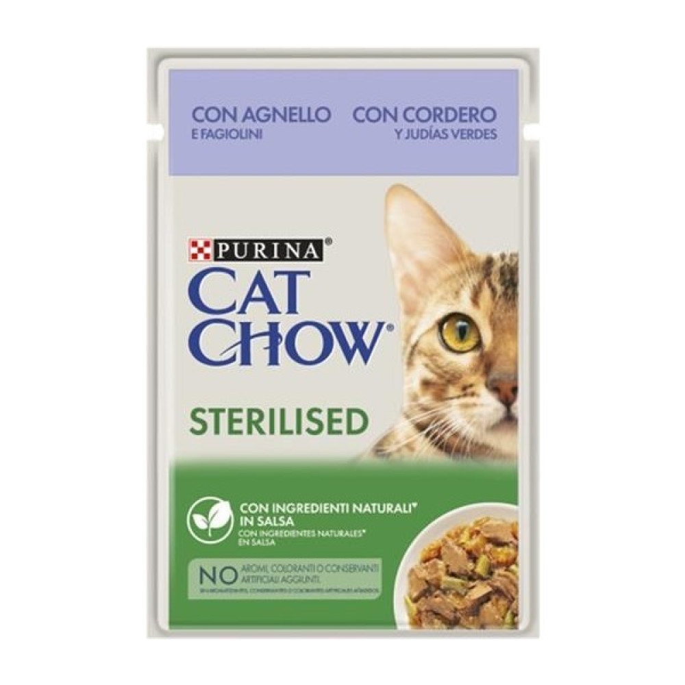 Purina Cat Chow Kuzu Etli Kısırlaştırılmış Yaş Kedi Maması 85GR Evcil Hayvan Ürünleri Fiyatı