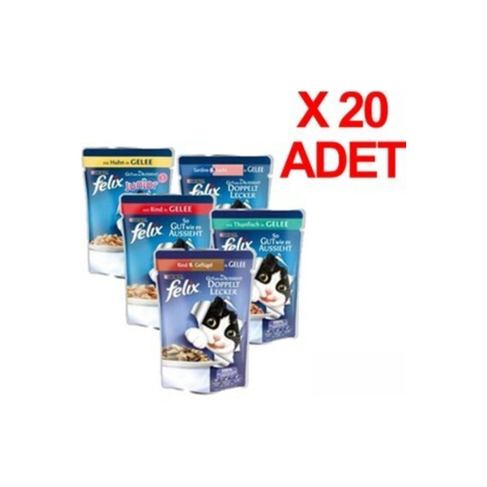 Purina Felix Felix Karışık Yaş Kedi Maması 20 Adet Evcil Hayvan Ürünleri Fiyatı