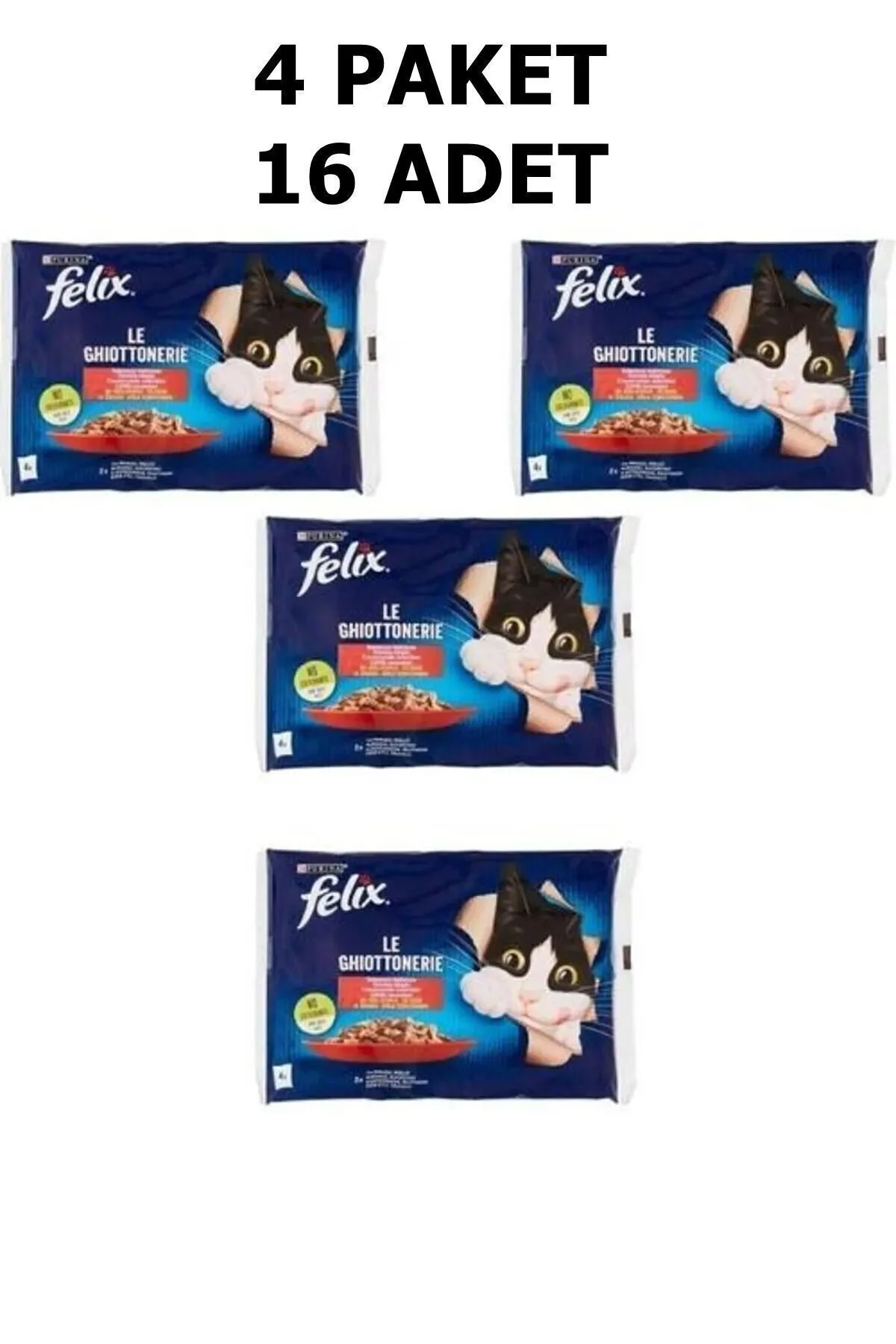 Purina Felix Felix Multipack Sığır Ve Tavuk Etli Yetişkin Yaş Kedi Maması 4x85gr X 4 Adet" Evcil Hayvan Ürünleri Fiyatı