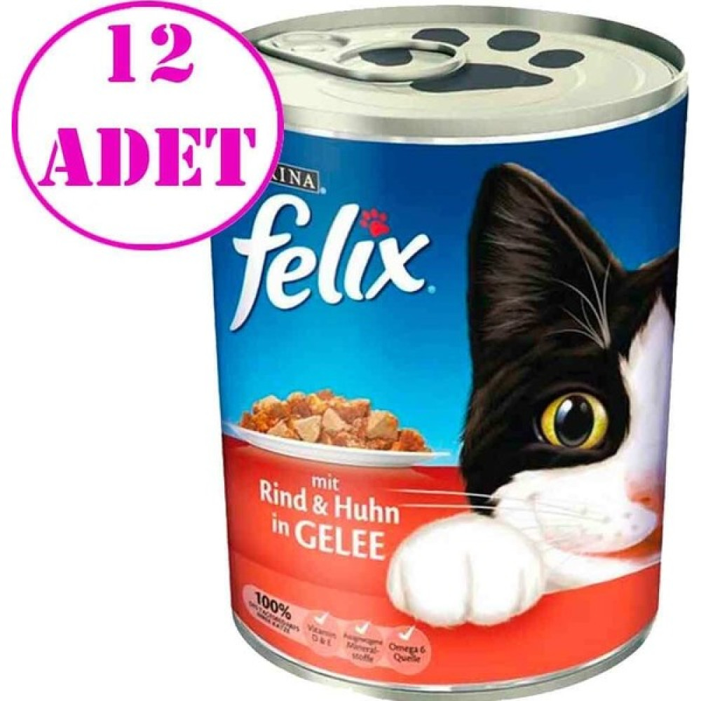 Purina Felix Sığır Etli Kedi Konservesi 400 Gr 12 AD Evcil Hayvan Ürünleri Fiyatı