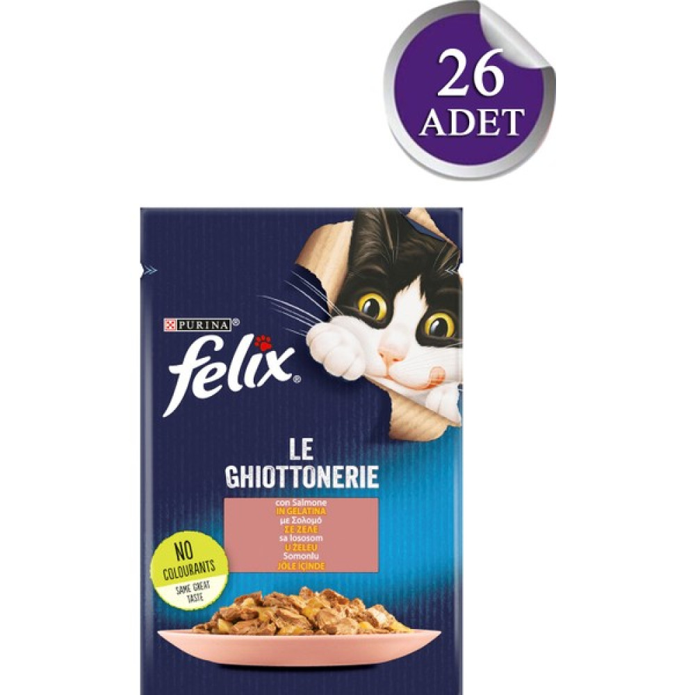 Purina Felix Yetişkin Somonlu Yaş Mama 26 x 85 gr Evcil Hayvan Ürünleri Fiyatı
