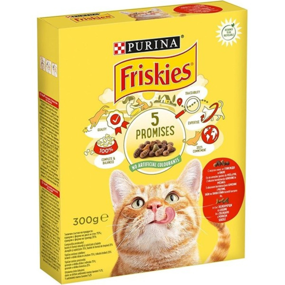 Purina Friskies Sığır Etli Kuru Kedi Maması 300 gr Evcil Hayvan Ürünleri Fiyatı