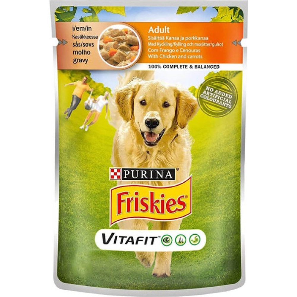 Purina Friskies Tavuklu ve Havuçlu Pouch Konserve Yetişkin Köpek Maması 20 x 100 gr Evcil Hayvan Ürünleri Fiyatı