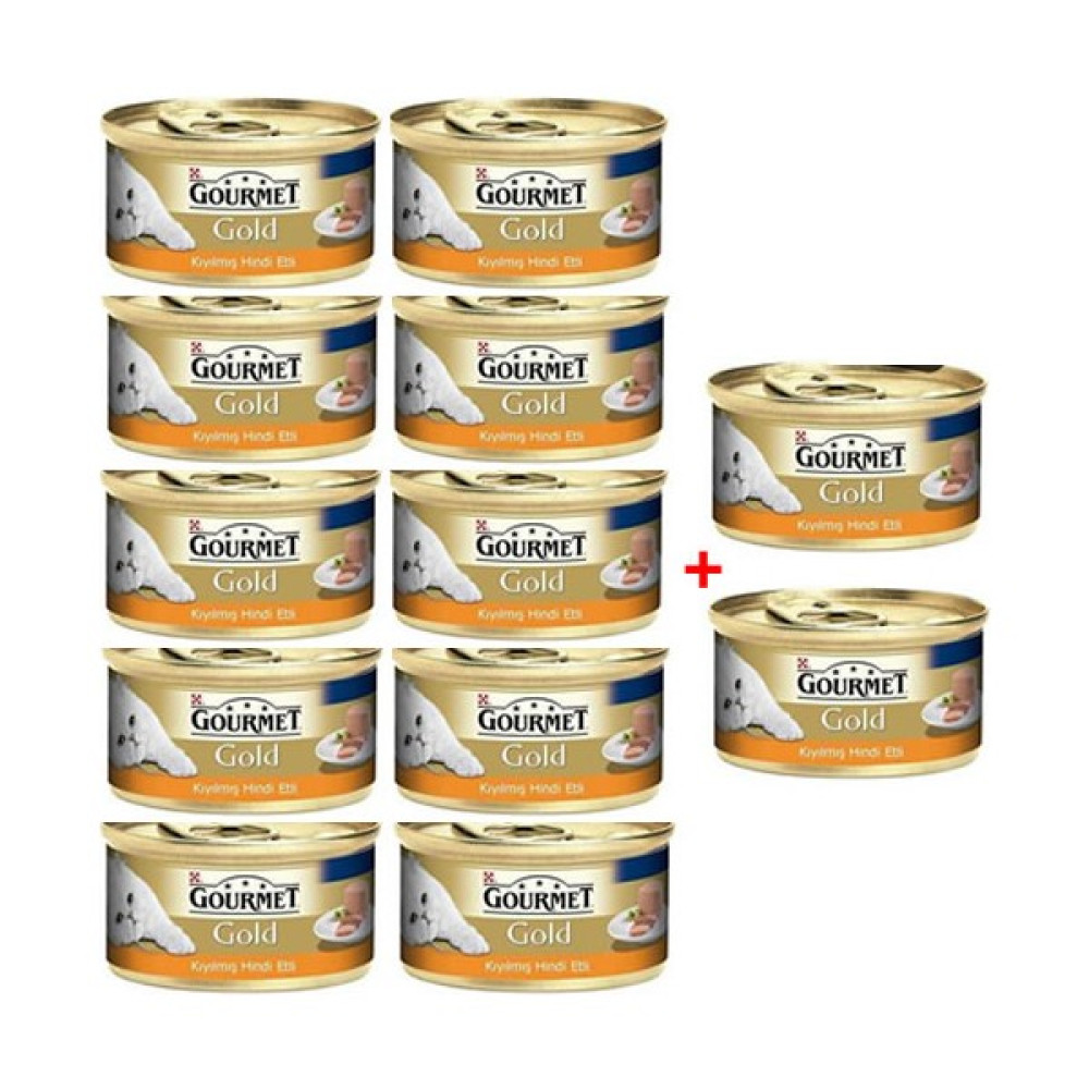 Purina Gourmet Gold Kıyılmış Hindi Etli Yaş Kedi Maması 85 gr (12 Al 10 Öde) Evcil Hayvan Ürünleri Fiyatı