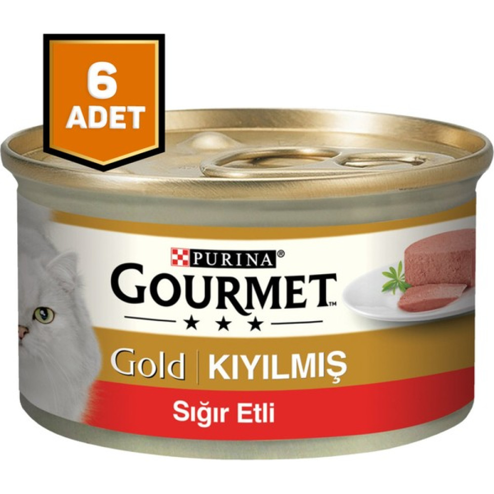 Purina Gourmet Gold Kıyılmış Sığır Etli Kedi Konserve Mama 6 x 85 Gr. Evcil Hayvan Ürünleri Fiyatı