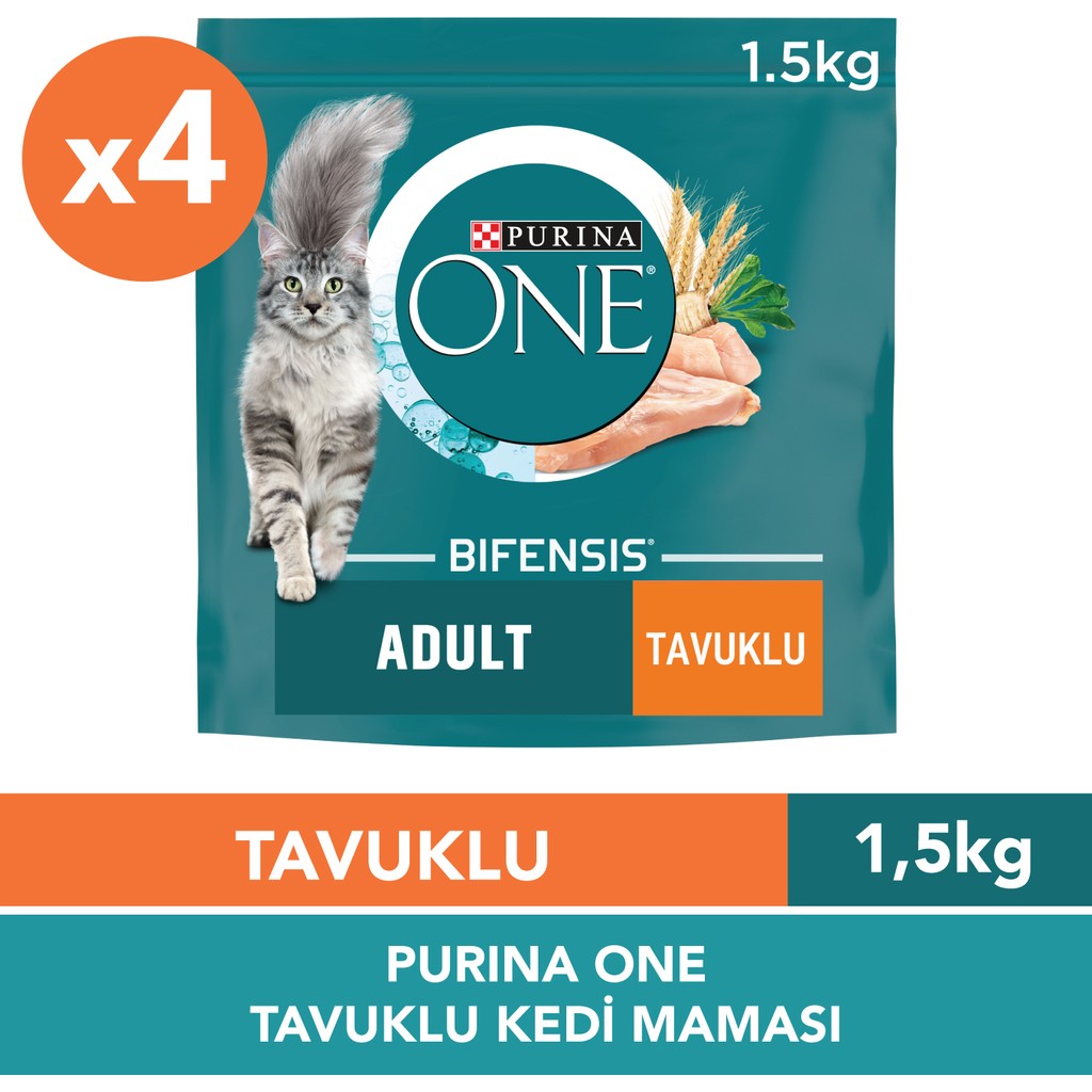 Purina One Kuru Kedi Maması Tavuklu Yetişkin Kediler 1,5 Kgx4 Evcil Hayvan Ürünleri Fiyatı