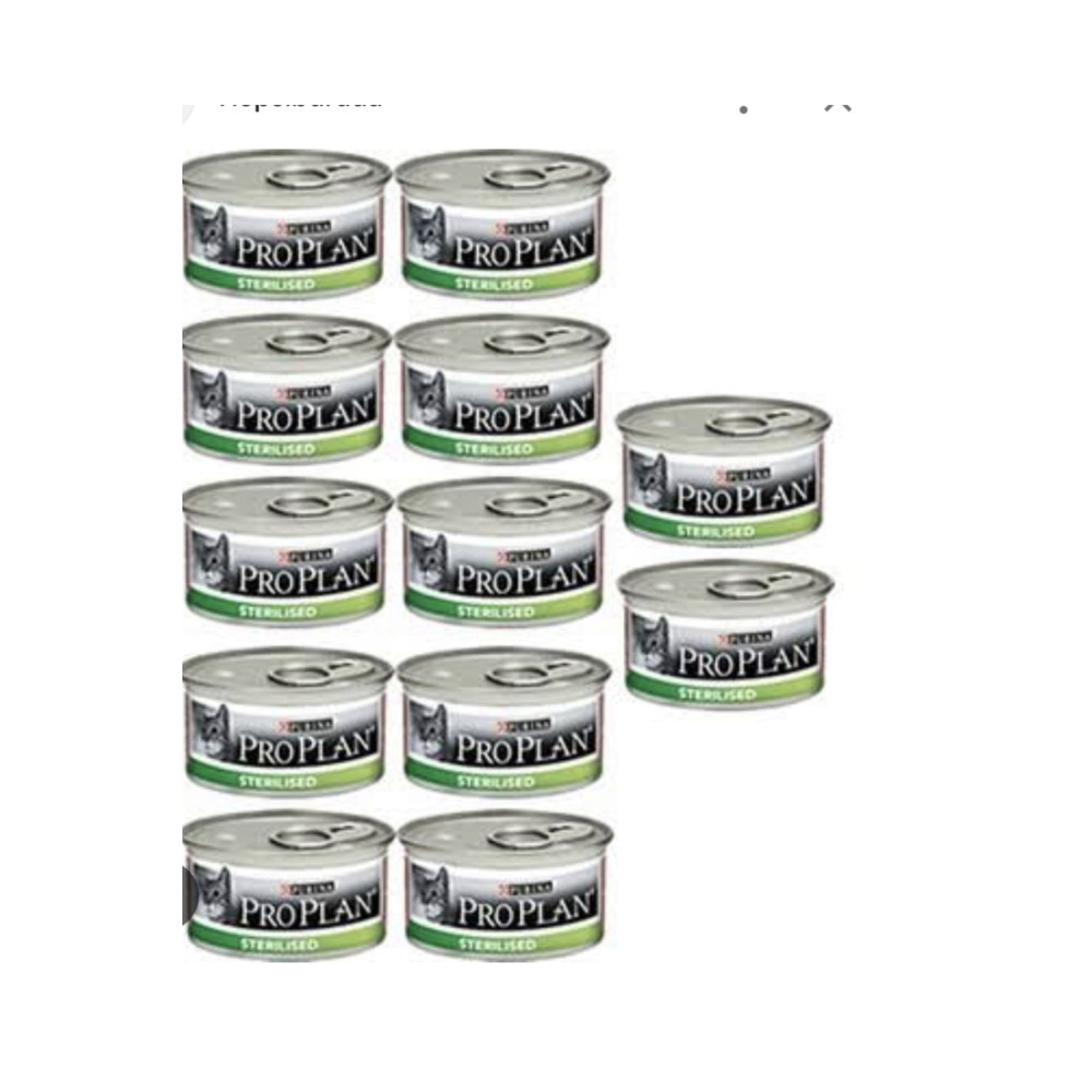 Purina Pro Plan Proplan Sterilised Ton Balıklı Ve Somonlu Kısırlaştırılmış Yetişkin Kedi Maması Konserve 12x85 Gr Evcil Hayvan Ürünleri Fiyatı