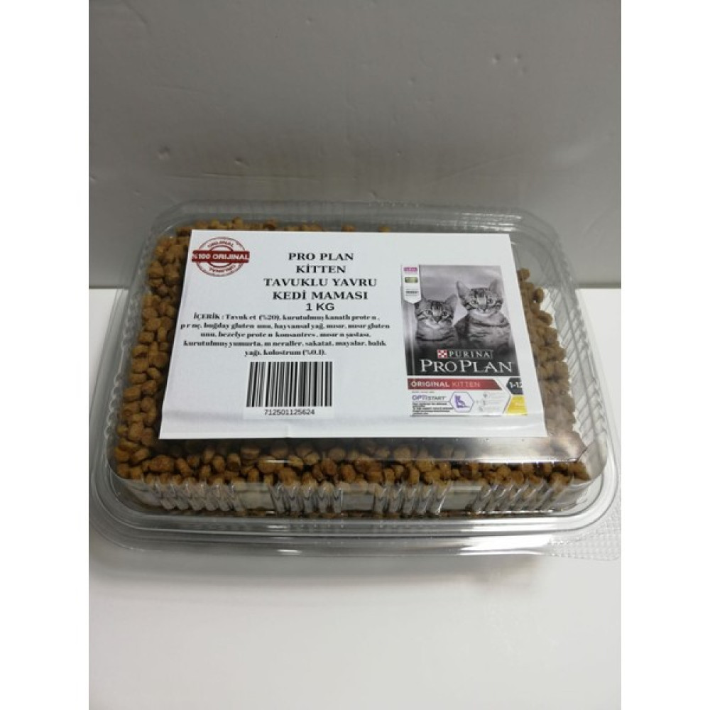Purina Proplan Original Kitten ( Yavru ) Tavuklu Kuru Açık Kedi Maması 1 kg - yavru kedi maması Evcil Hayvan Ürünleri Fiyatı