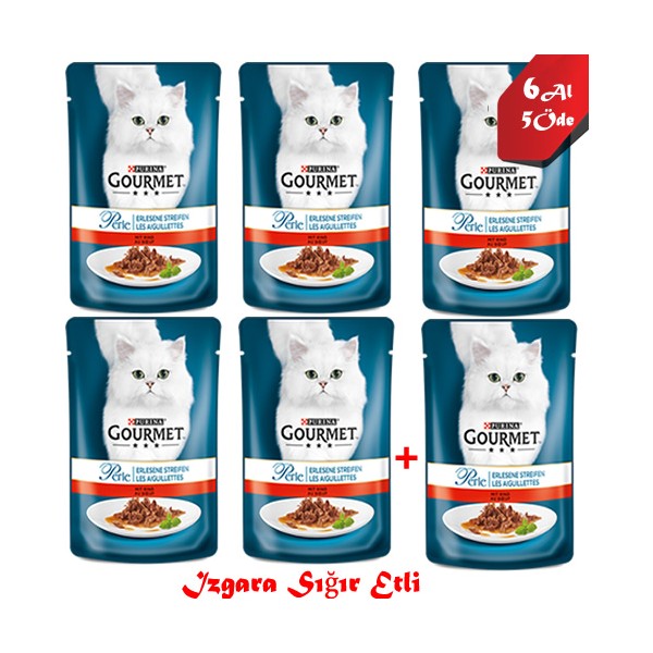 Purina Purina Gourmet Perle Sığır Etli 85 Gr 6Al 5Öde Diğer Fiyatı
