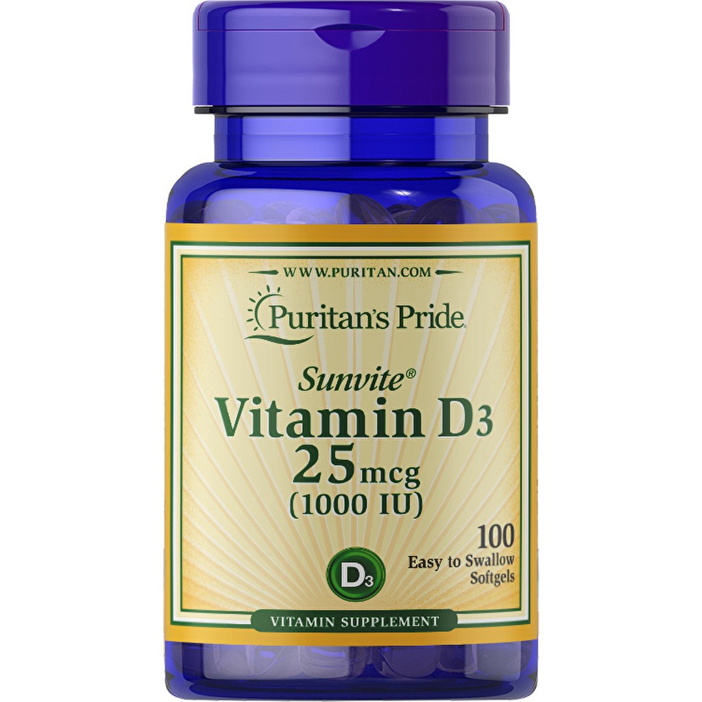 Puritan's Pride Vitamin D3 25 Mcg 1000 Iu 100 Yumuşak Kapsül Diğer Fiyatı