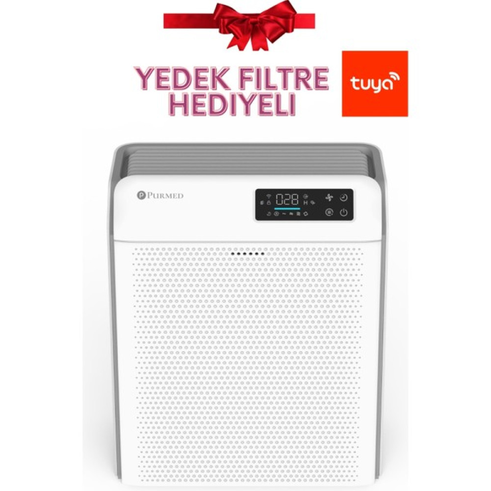 Purmed Pure Flat Hava Temizleme Cihazı, Iyonizer + UV + Wi-Fi , Yedek Hepa Filtre Hediyeli - Beyaz 1 Hava Temizleme - Nemlendirme Cihazları Fiyatı