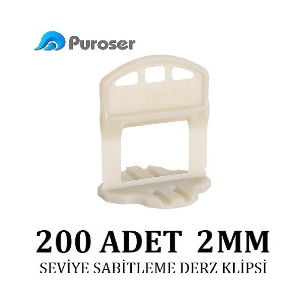 Puroser Fayans Seramik Tutucu Seviye Tespit Derz Klipsi 2mm 200 Adet Nalburiye & Hırdavat Fiyatı