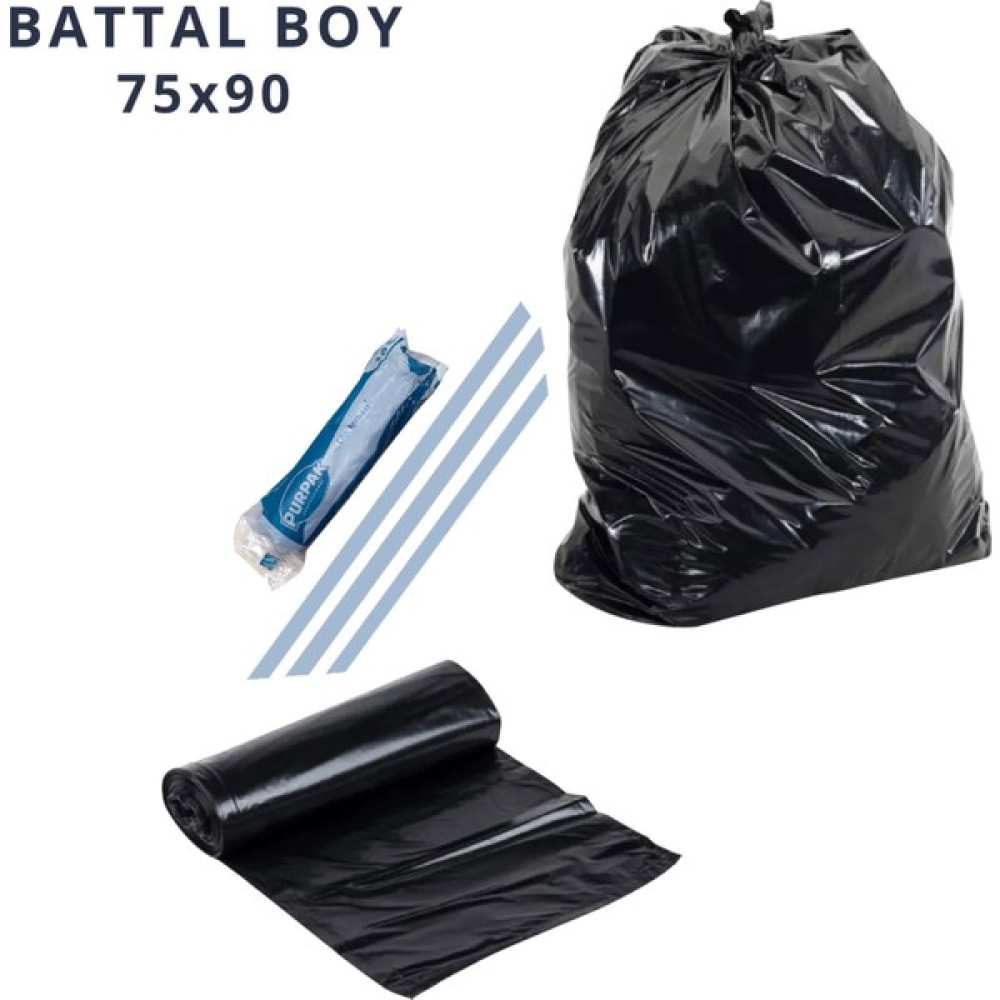 Purpak Çöp Poşeti 75 x 90 cm Battal Boy 1 Koli 20 Rulo 200 Adet Çöp Poşetleri Fiyatı