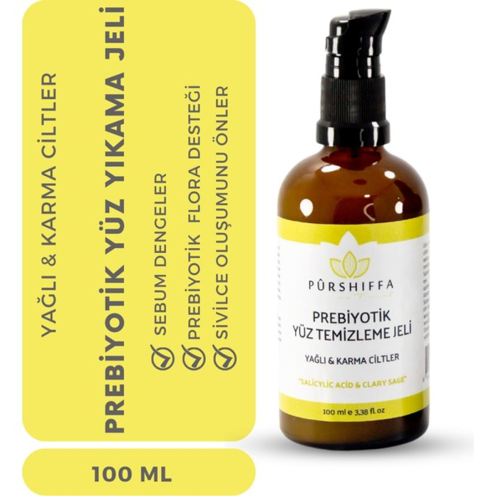Pürshiffa Prebiyotik Yüz Temizleme Jeli 100 Ml Cilt Temizleme ve Peeling Fiyatı