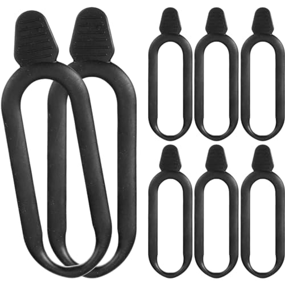 Pushglossy 8 Pcs Rubber Snubbers Straps for ATV Gun & Bow Rack Gun Holders for ATV Replacement Straps Bow Tool Replace