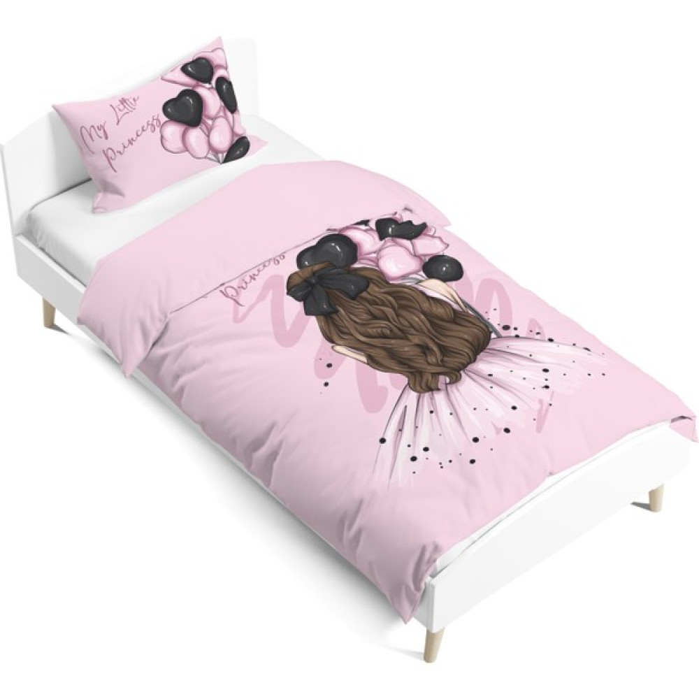 Pusula Home Balonlu Kız Çift Tarafı Dijital Baskılı Tek Kişilik Nevresim Takımı | Çocuk Nevresim Takımı - Pembe - 160 x 220 cm Nevresim Takımı Fiyatı