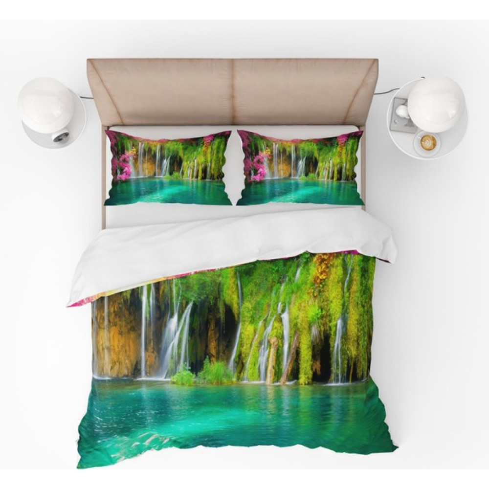 Pusula Home Doğa Manzaralı 3D Desenli Dijital Baskılı Nevresim Takımı Tek Kişilik - Renkli - 160 x 220 cm Nevresim Takımı Fiyatı
