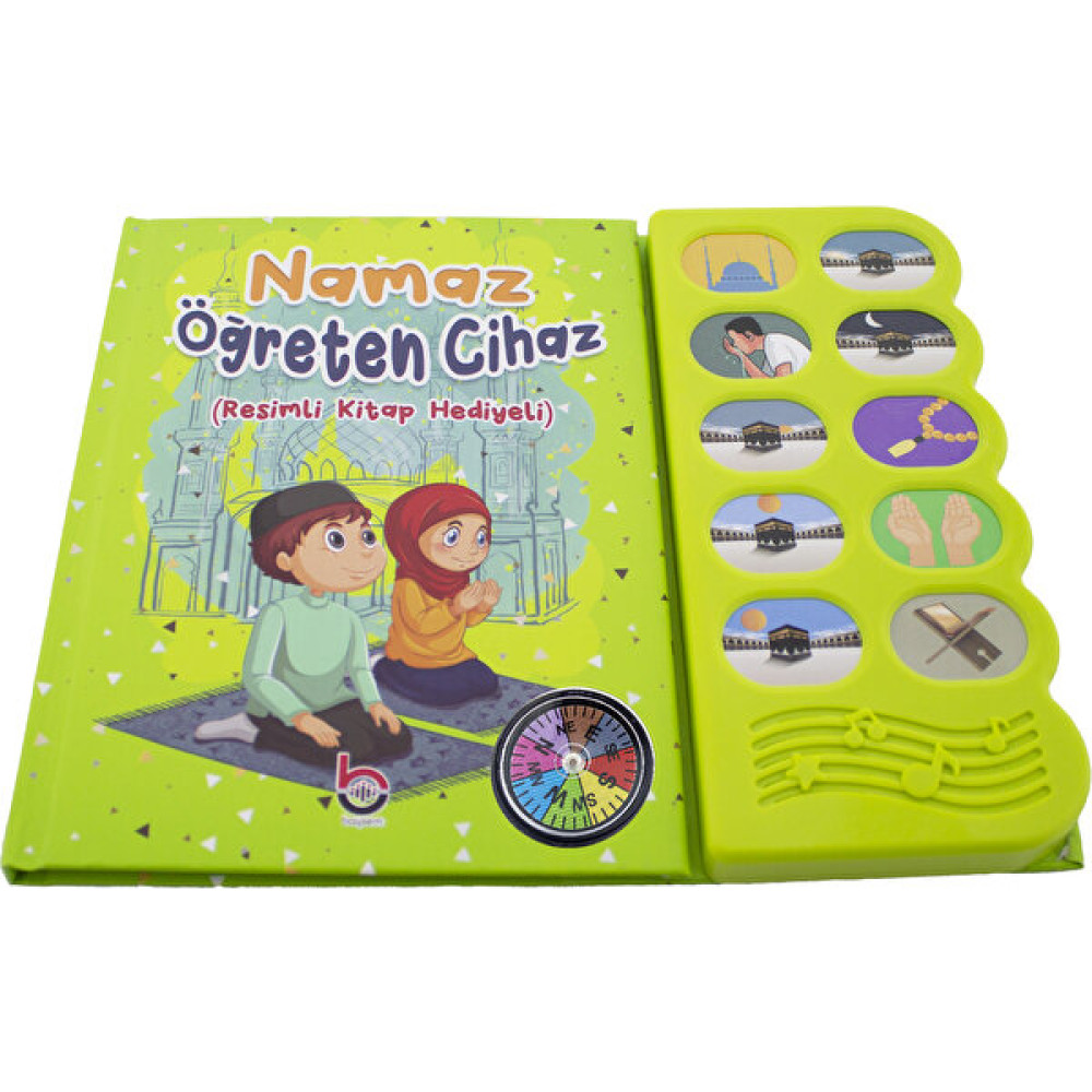 Pusulalı Kıbleyi Gösteren Sesli Namaz Öğreten Cihaz Resimli Kitap Seti Yeşil Çocuk ve Gençlik Fiyatı