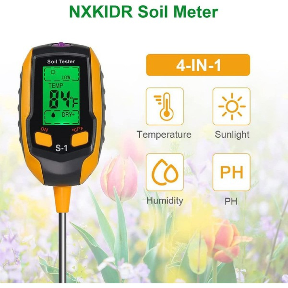 Puthing Toprak Ph Ölçer, 4'ü 1 Arada Toprak Test Cihazı Nemi, Ph/sıcaklık/ışıklı Dijital Bitki Nem Ölçer, Toprak Nemi Ölçer (Yurt Dışından) - Renkli Diğer Test ve Ölçüm Cihazları Fiyatı