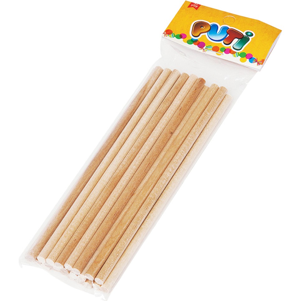 Puti Ahşap Çöp Çubuğu Natural 24'lü Yardımcı Malzeme Fiyatı