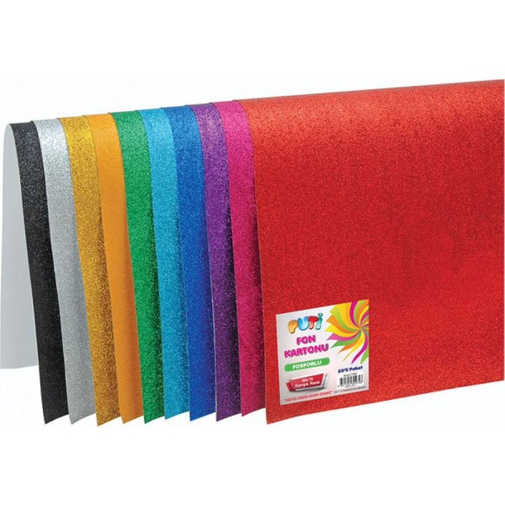 Puti Simli Fon Kartonu 50X70 Cm K.Mavi Elişi Kağıdı Fiyatı