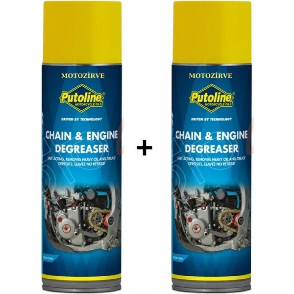 Putoline Chain Engine Degrease Zincir Temizleme Spreyi 500 ml -2 Adet Motor Yağı Fiyatı