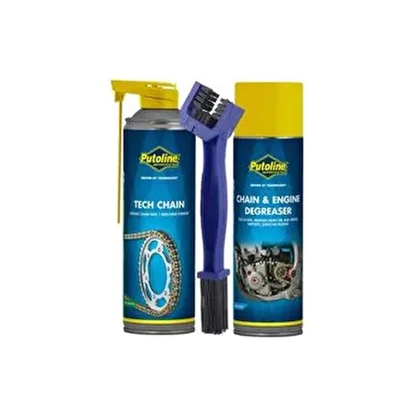 Putoline Zincir Bakım Set-2 0,5 lt Tech Chain & Chain Engine Temizleme Fırçası ile Yüksek Performans Diğer Fiyatı