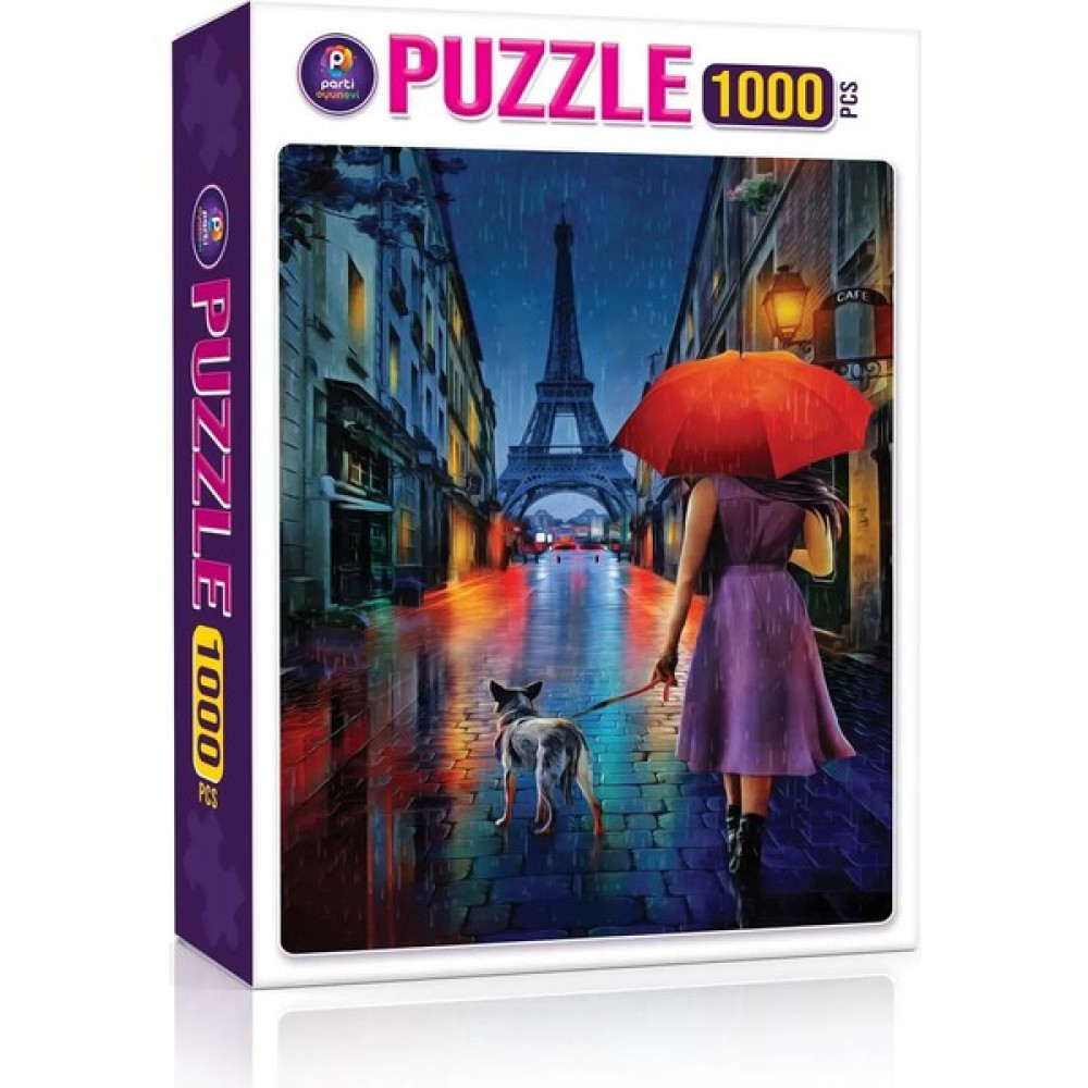 Puzzle 1000 Parça Eyfel Kulesi Gece Sokakları 48X68 cm Puzzle & Aksesuarları Fiyatı