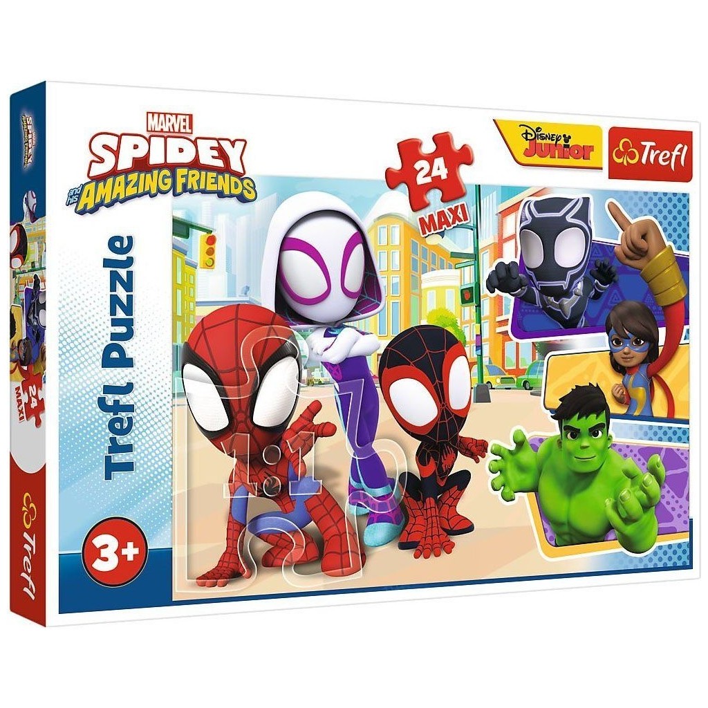 PUZZLE-14348 Maxi Spidey And His 24 Parça Çocuk Puzzle -Vardem Anne Bebek Oyuncak Fiyatı
