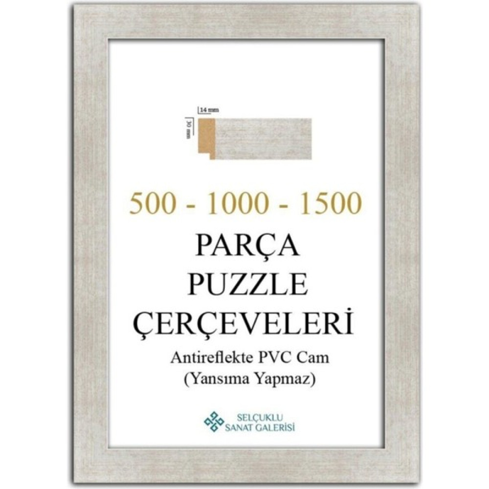 Puzzle Çerçevesi 30 Mm 48 x 68 cm (1000'Luk) Gümüş Resim & Fotoğraf Çerçevesi Fiyatı