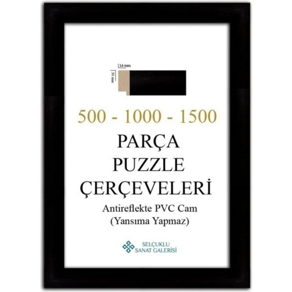 Puzzle Çerçevesi 30 Mm 48 x 68 cm (1000'Luk) Siyah Resim & Fotoğraf Çerçevesi Fiyatı