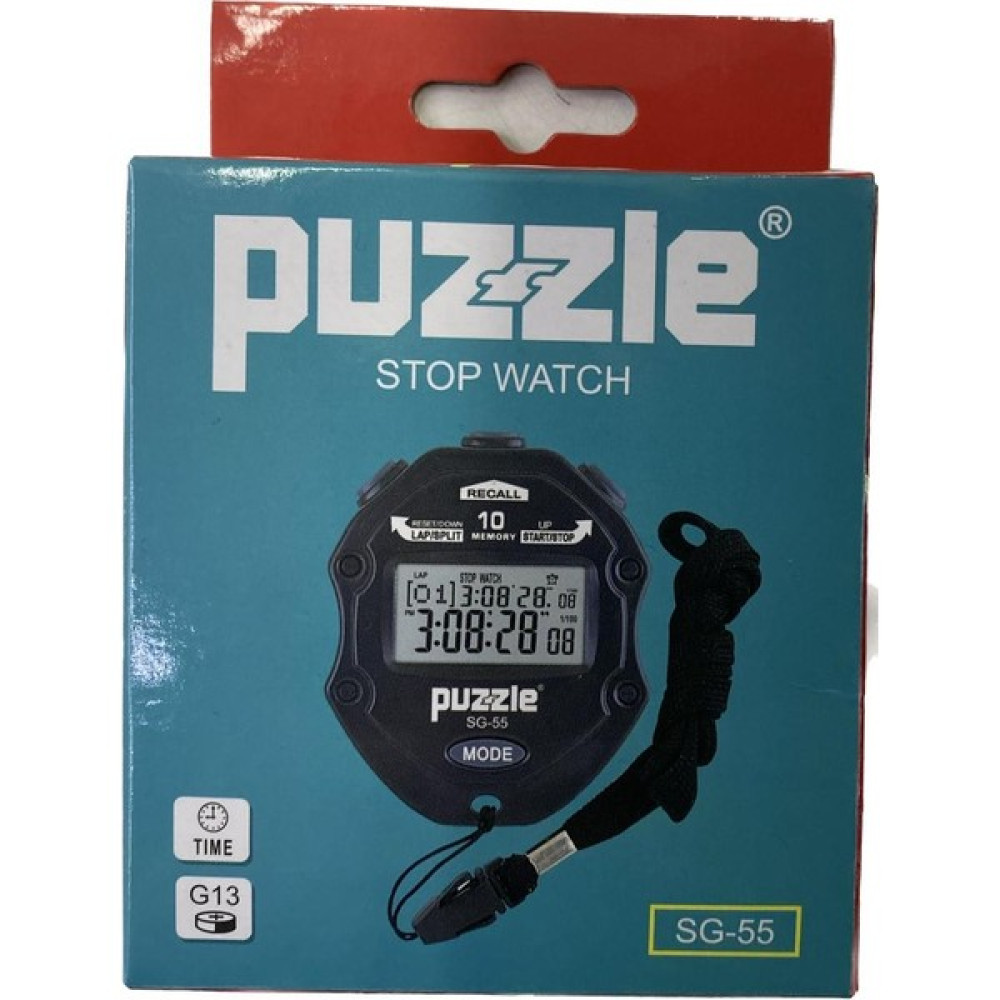 Puzzle Sg-55 Hafızalı Boyun Askılı Dijital Kronometre Kronometre Fiyatı