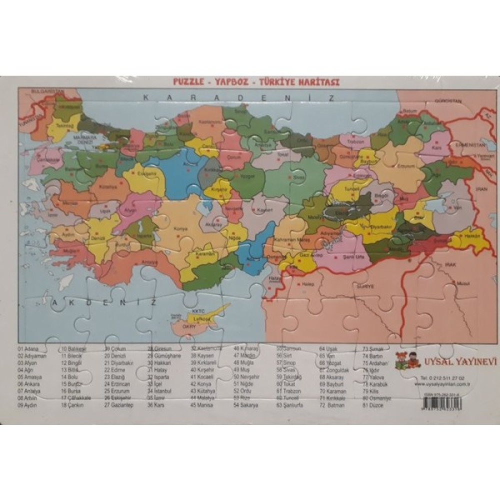 Puzzle Türkiye Haritası Akademik Edebiyat Kitapları Fiyatı