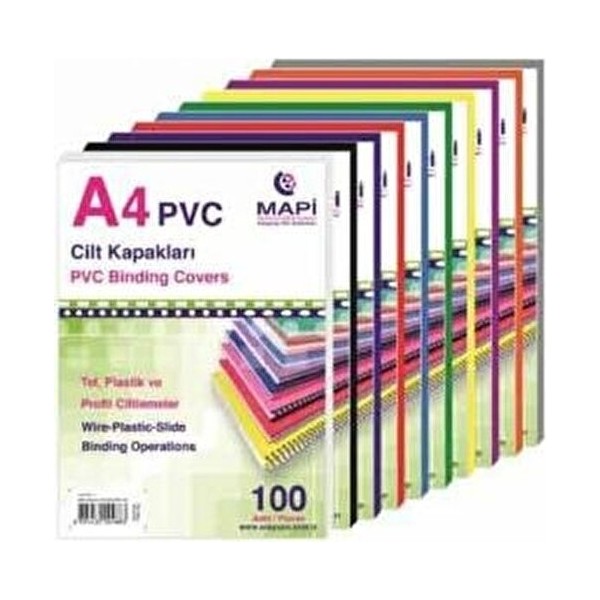 Pvc A-4 Cilt Kapağı 100 Lü Siyah Diğer Fiyatı