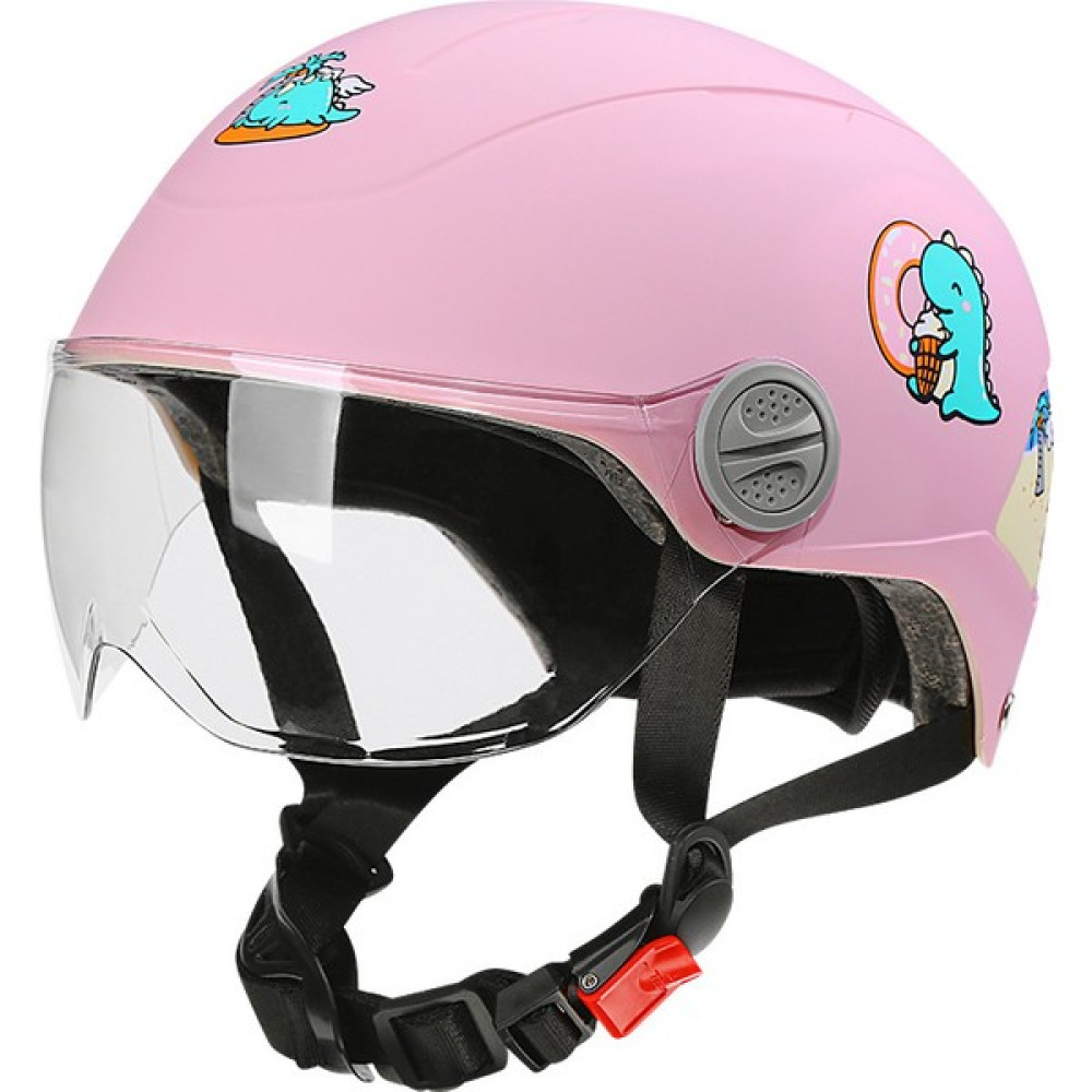 PVC Byb/yabiya 288 Yeni 3c Sertifikalı Çocuk Kaskı Sevimli Karikatür Kask Dört Mevsim Kask (Yurt Dışından) - Açık Pembe Motorsiklet Kaskları Fiyatı