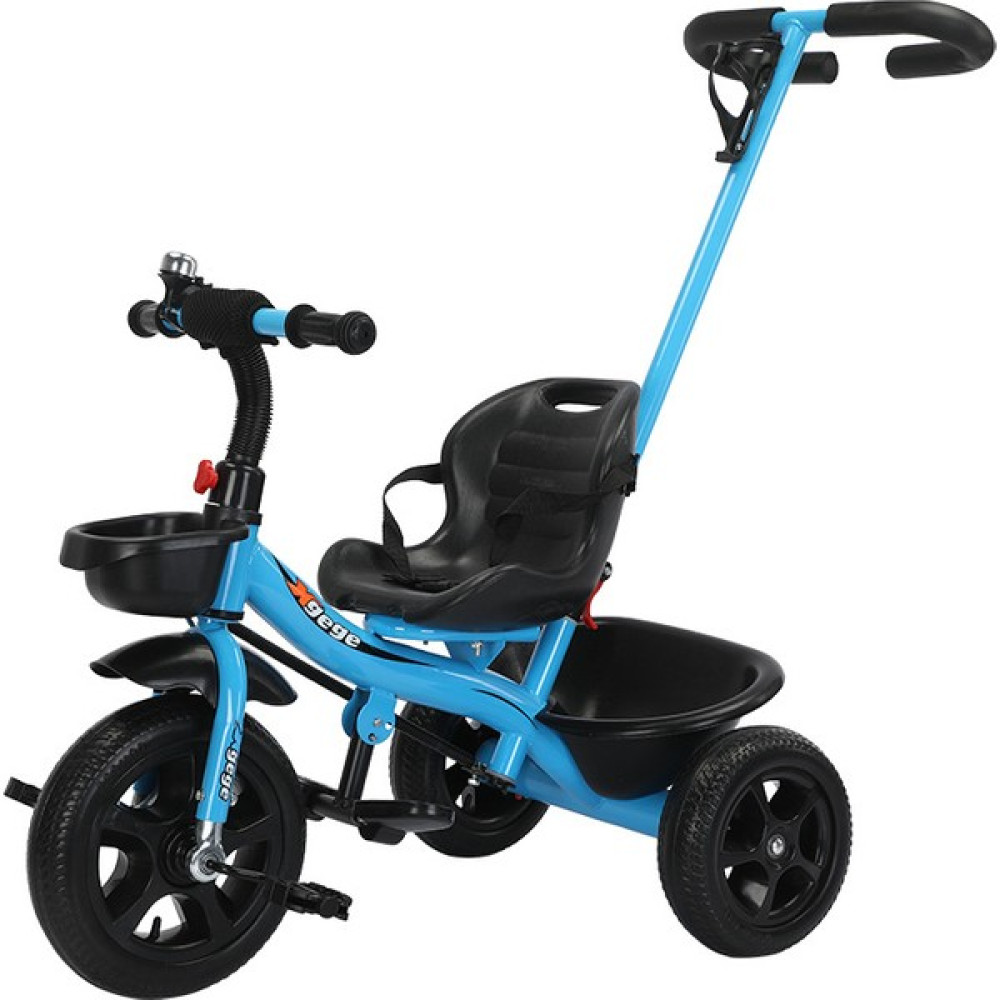 PVC Çocuk Üç Tekerlekli Bisiklet Arabası Bebek Hafif Bisiklet Çok Fonksiyonlu Çocuk Pedallı Bisiklet (Yurt Dışından) - Açık Mavi Açık Hava, Deniz ve Spor Oyuncakları Fiyatı