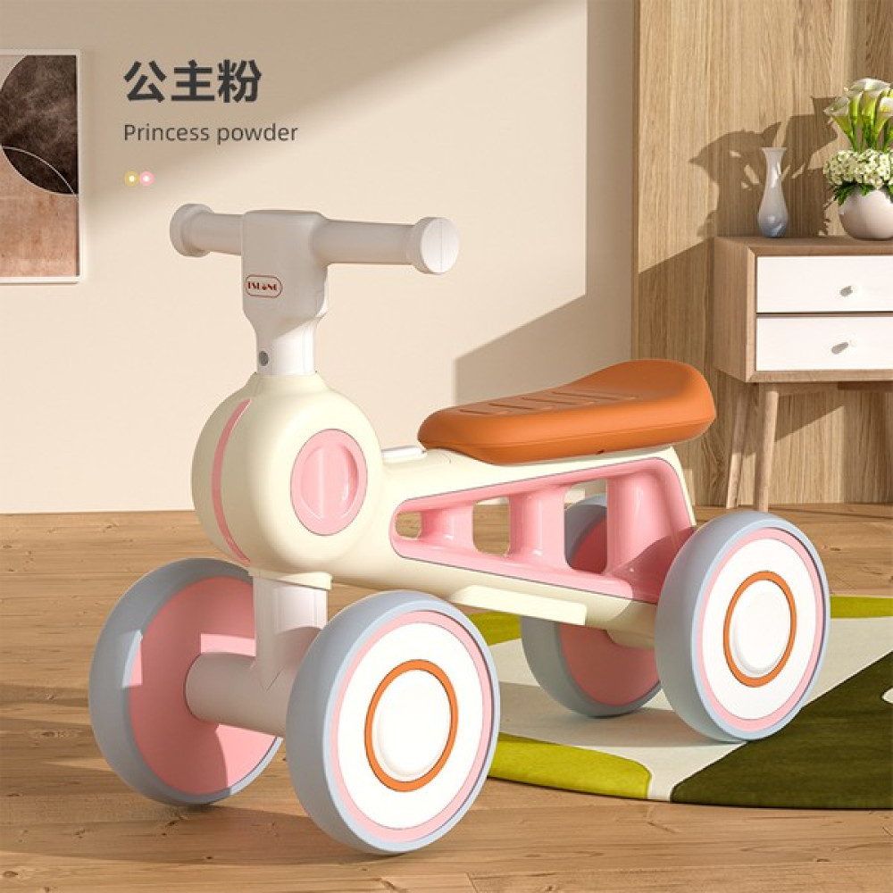 PVC Dört Tekerlekli Hız Treninde Kayan 2 Yaşındaki Kız ve Erkek Çocuklar Için Pedalsız Çocuk Denge Bebek Yürüteci (Yurt Dışından) - Açık Pembe Açık Hava, Deniz ve Spor Oyuncakları Fiyatı
