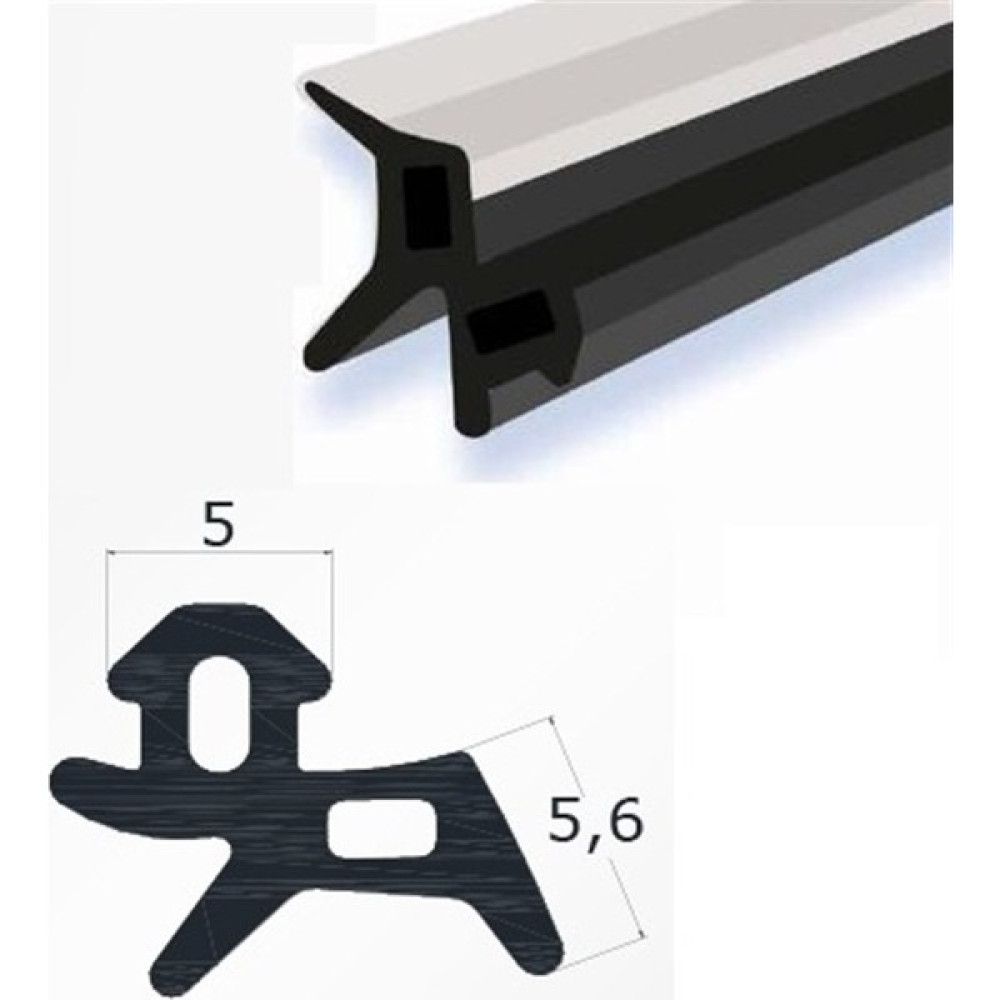 Pvc Kapı Pencere Fitili Siyah - Gri Kaplama 5x 5,6 mm (15 mt Paket Halinde) Oto, Bahçe, Yapı Market Fiyatı
