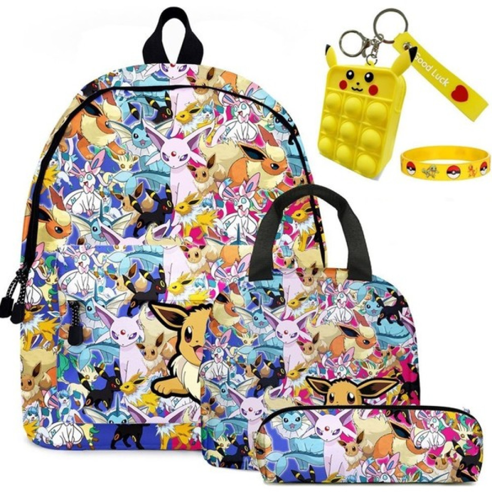 Pvc Kit 5 Sırt Çantası Anime Pikachu Karikatür Çantalı (Yurt Dışından) Bayan Sırt Çantası Fiyatı
