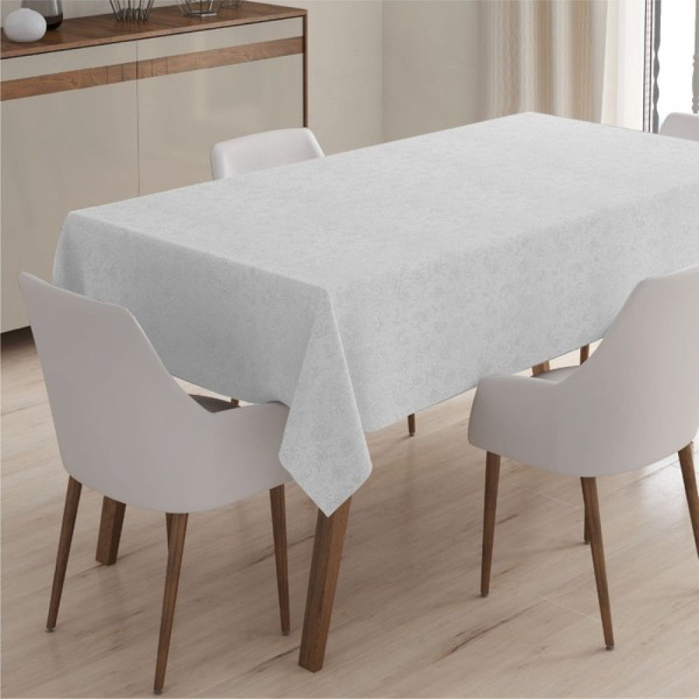 Pw Pink White Home Colleciton Fantastik Elyaf Astarlı Pvc Masa Örtüsü Silinebilir Sıvı Geçirmez Leke Tutmaz Çiçekli Kabartma Desenli - Krem Masa Örtüsü Fiyatı