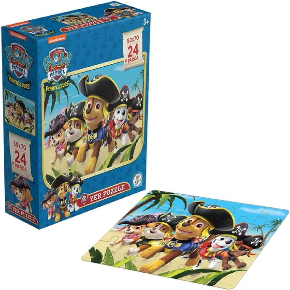 PW7934 Paw Patrol Pirate Pups Dev Yer Puzzle 24 Parça 50X70CM Eğitici Oyuncak Fiyatı